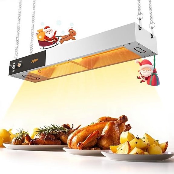 Commercial 24-Inch Infrared Food Heat Lamp