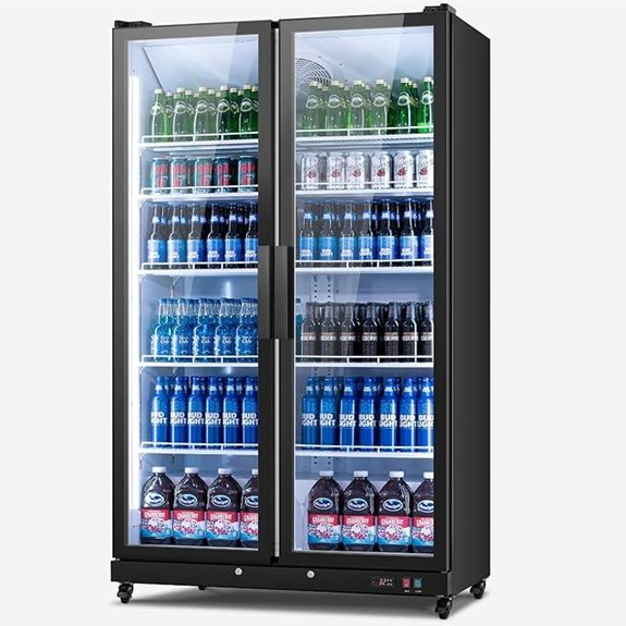 Yeego Commercial Beverage Refrigerator with LED Lighting
