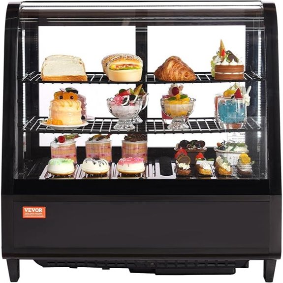 VEVOR 3.5 Cu.Ft Commercial Pastry Display Refrigerator