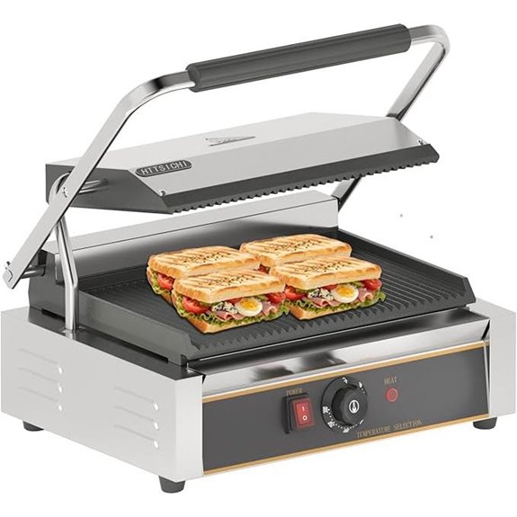 Commercial Electric Panini Sandwich Grill