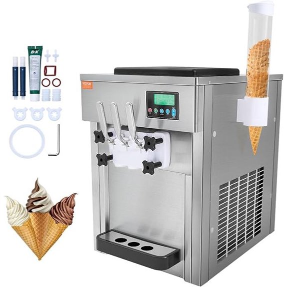 VEVOR 21QT/H Commercial Soft Serve Ice Cream Maker