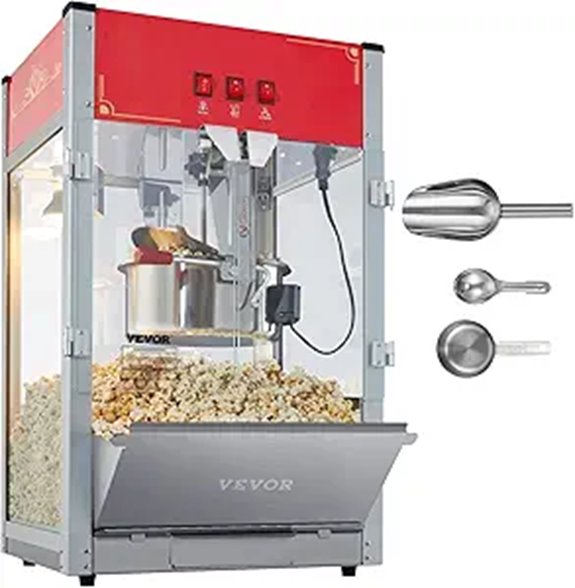 VEVOR Commercial Popcorn Machine with Steel Frame