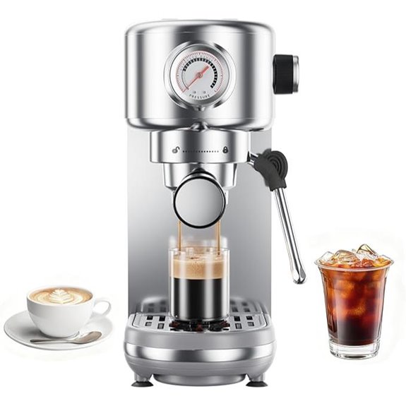 20 Bar Compact Espresso Coffee Machine with Frother