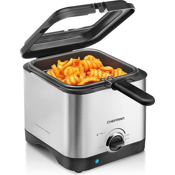 Chefman Fry Guy Compact Deep Fryer with Basket