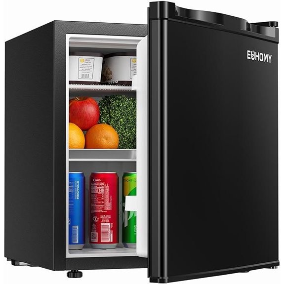 EUHOMY 1.7 Cu.Ft Mini Fridge with Freezer