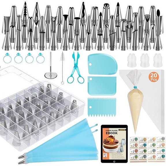 Kootek 90-Piece Cake Decorating Tips & Piping Bags Set