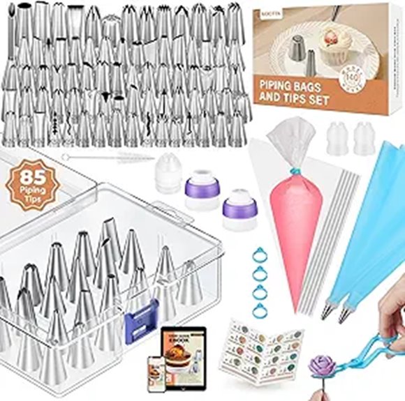 Kootek 140Pcs Icing Piping Tips and Bags Set
