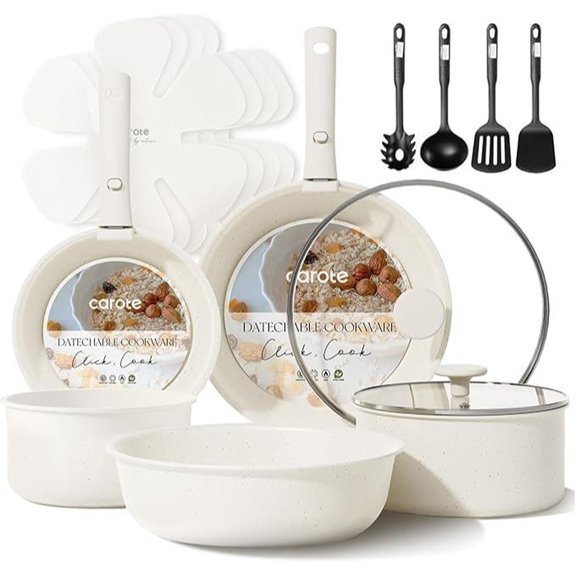 CAROTE 17-Piece Nonstick Pots and Pans Set