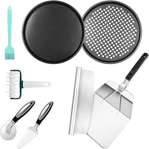 Pizza Making Kit with Pizza Peel Pan and Cutter