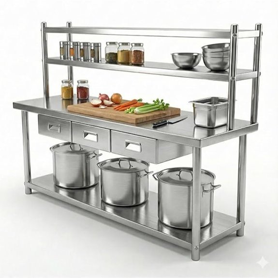 All-in-One Kitchen Prep Station with Storage