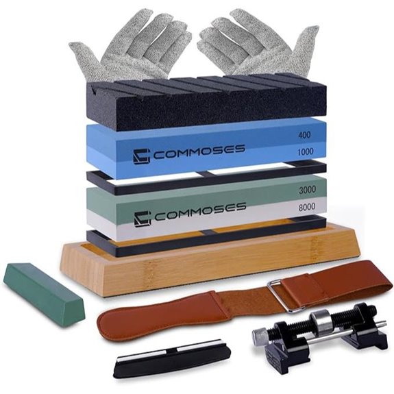 Whetstone Knife Sharpener Set with Accessories
