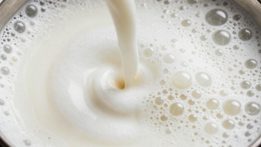 control milk microbubble formation