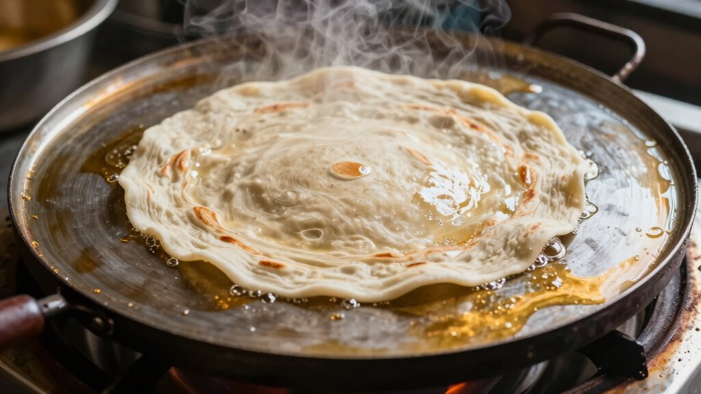 cooking heat causes puffing