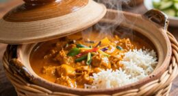 cooking rice and curry simultaneously