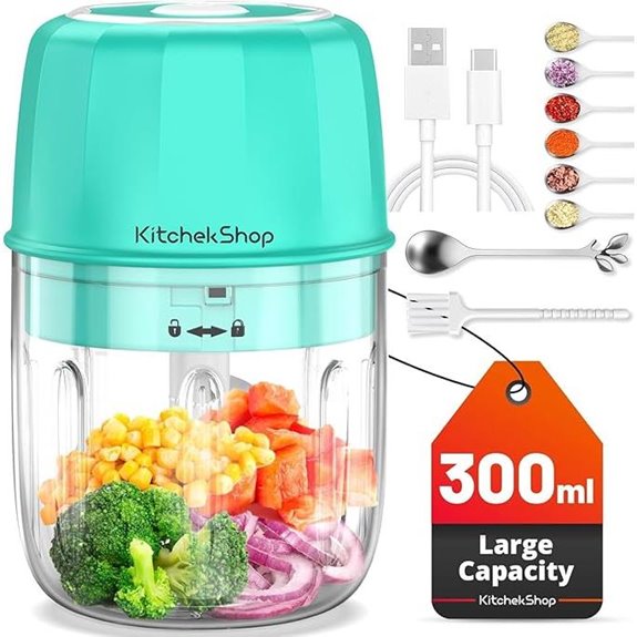 Rechargeable Cordless Mini Food Processor with Blade