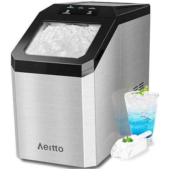 Aeitto Nugget Ice Maker Countertop (55lbs/24H)