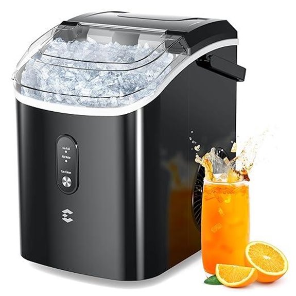 Nugget Ice Maker Countertop with Scoop and Basket