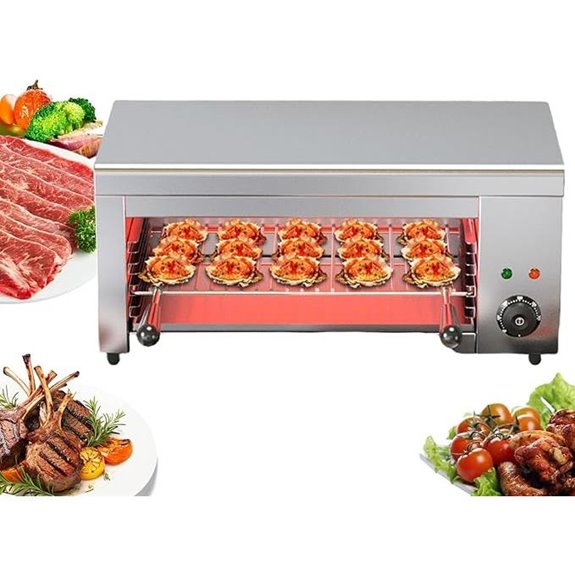 Salamander Broiler Countertop Grill for Restaurant Kitchen