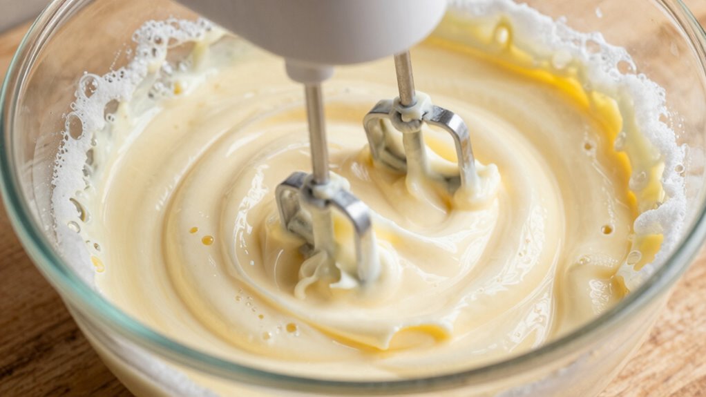 cream butter and sugar