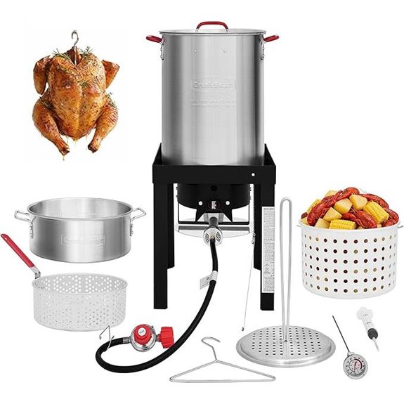 CreoleFeast Propane Turkey & Fish Fryer Set