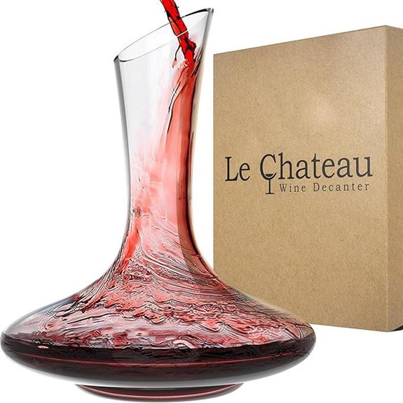 Le Chateau Crystal Wine Decanter with Aerator