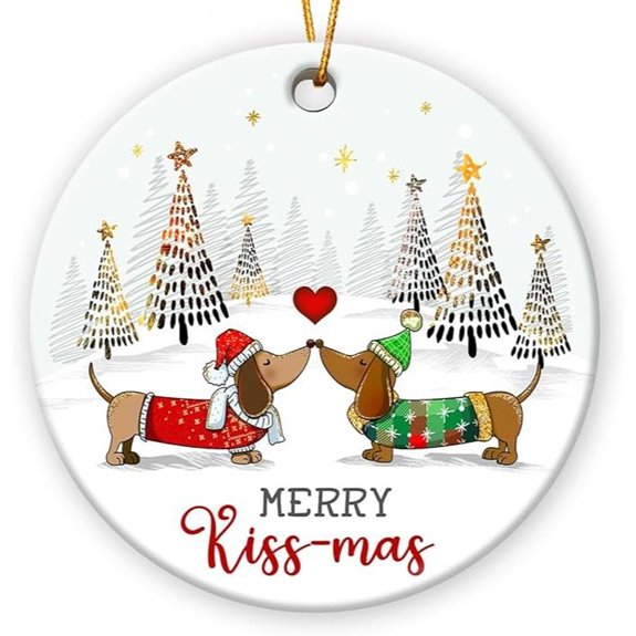 Dachshund Christmas Ornament Dog Lovers Gift