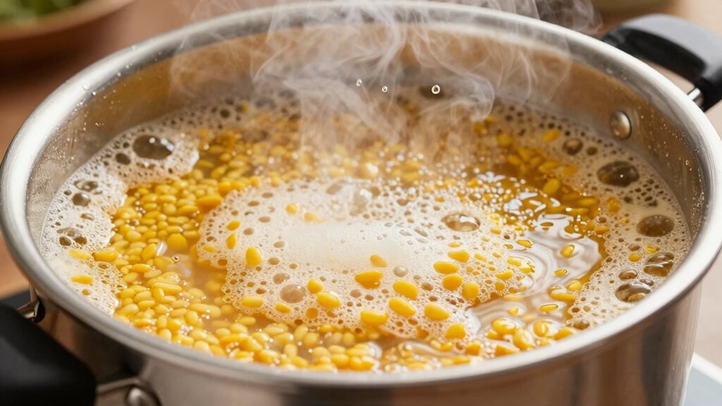 dal starch causes foam