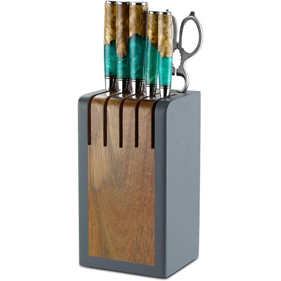 Damascus 7-Piece Chef Knife Set with Shears