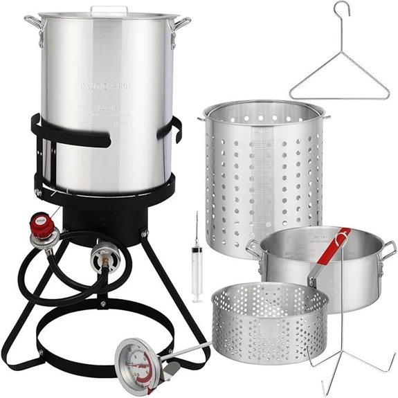Outvita 30 Qt Turkey & Fish Deep Fryer Kit