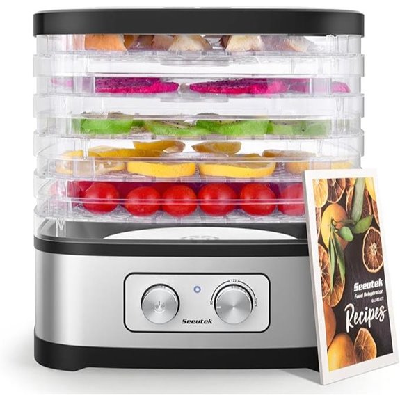 Seeutek Food Dehydrator with 5 Trays and Reusable Bags