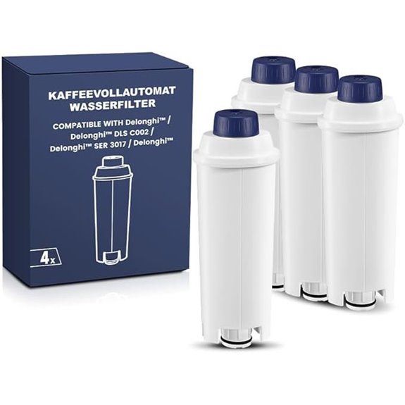 Delonghi Coffee Machine Water Filter Cartridges (4 Pack)