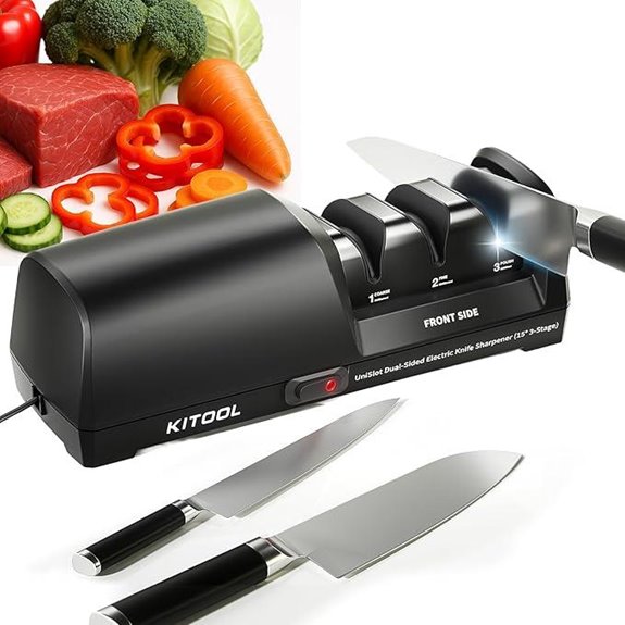 Electric Knife Sharpener with Diamond Abrasives