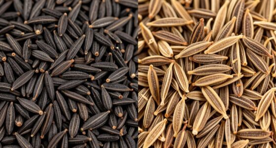 different black cumin and cumin