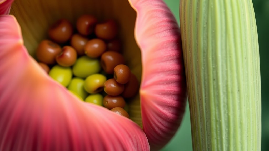 different seeds and stems