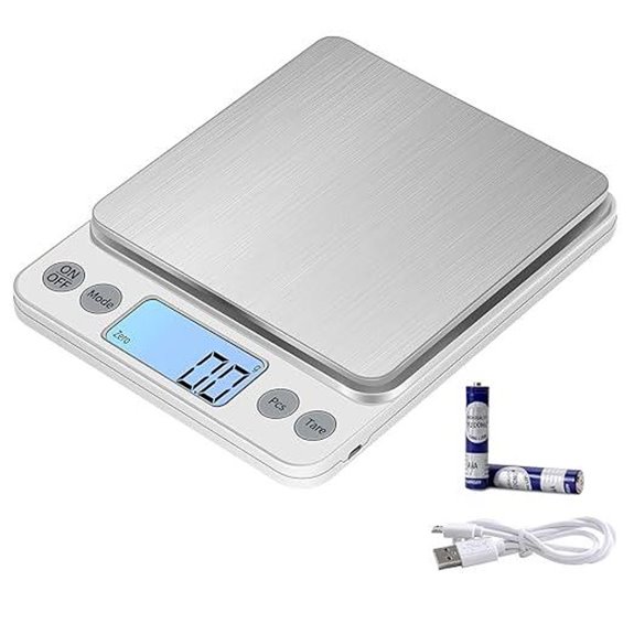 Upgraded Digital Kitchen Food Scale with LCD Display