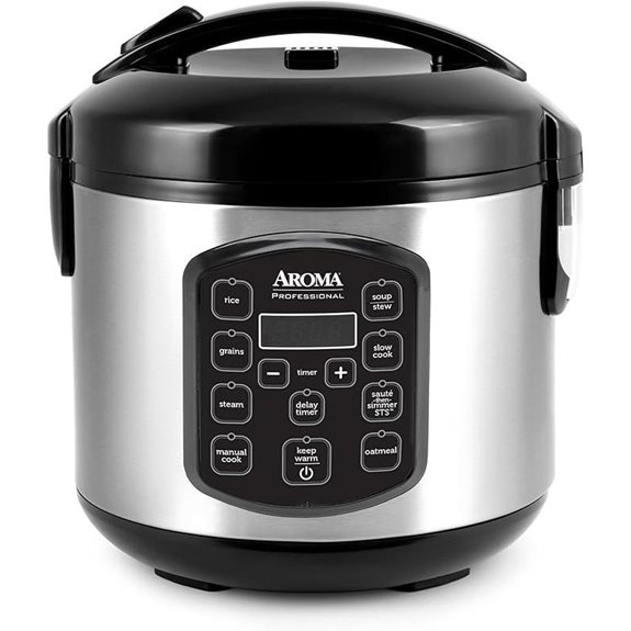 AROMA 8-Cup Digital Rice & Grain Multicooker