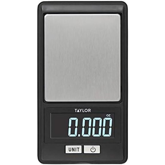 Taylor High-Precision Digital Portioning Scale with Cover 16OZ/500G Black