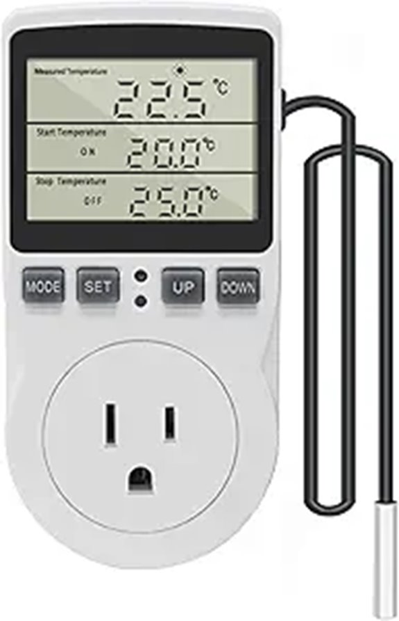 KETOTEK Digital Thermostat Outlet Plug (120V/110V)