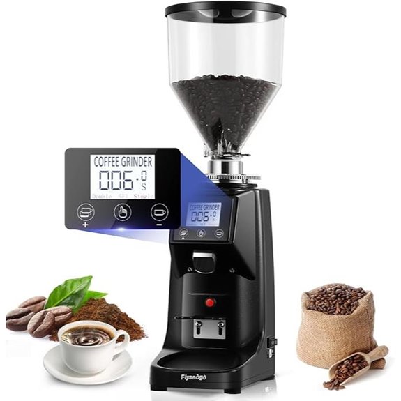 Commercial Coffee Grinder with Digital Touchscreen