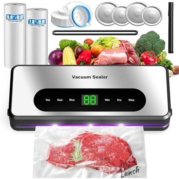Vacuum Sealer with UV-C Mason Jar Kit Digital