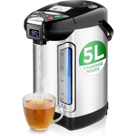 NutriChef Digital Water Boiler & Warmer (5L)