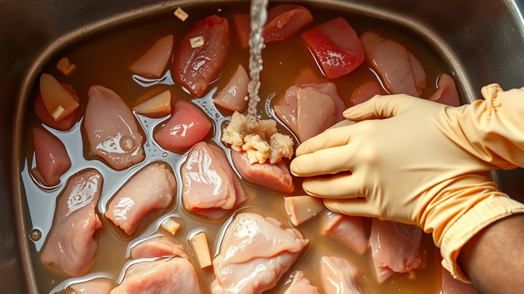 do not rinse raw chicken