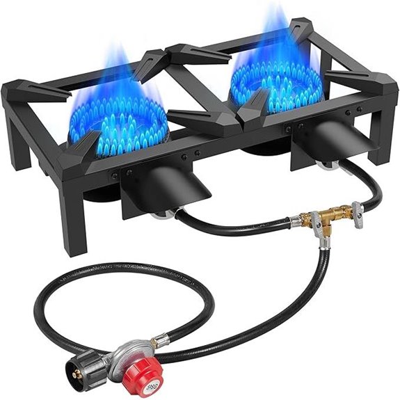 Bestfire Double Burner Propane Camping Stove