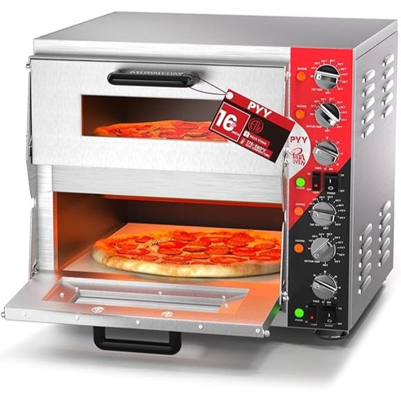 PYY 16-Inch Indoor Double Decker Pizza Oven
