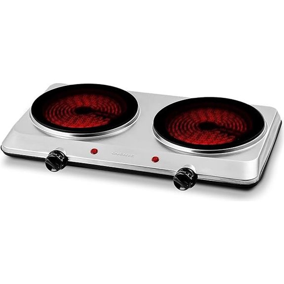OVENTE Infrared Double Burner Electric Hot Plate