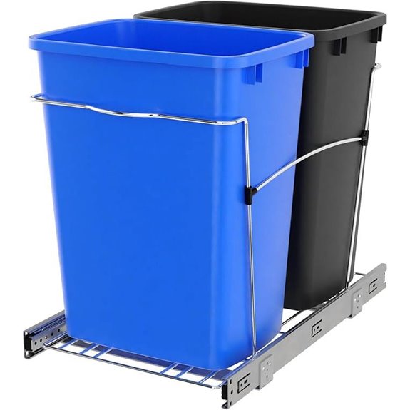 Rev-A-Shelf 35 Qt Double Pullout Trash Cans