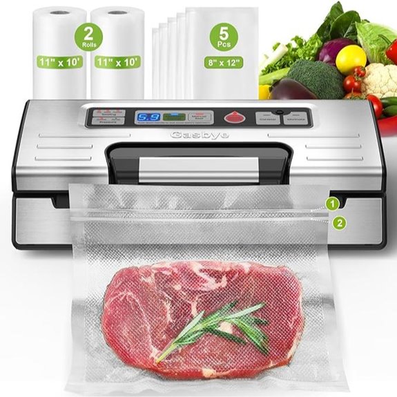 Vacuum Sealer Machine with Double Seal and Display