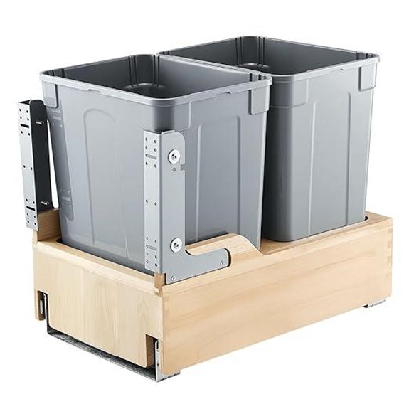 VEVOR Double Under Sink Trash Can with Soft Close