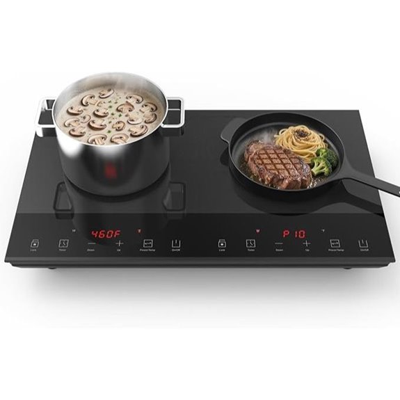 Nuopuplai Double Induction Cooktop with Touch Controls