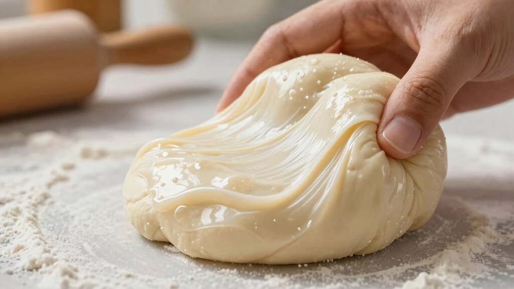 dough elasticity indicates readiness